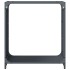 Leñero antracita 60x28x65 cm Acero laminado en