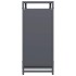 Leñero antracita 60x28x65 cm Acero laminado en