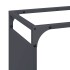 Leñero antracita 60x28x65 cm Acero laminado en