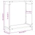 Leñero antracita 60x28x65 cm Acero laminado en