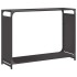 Leñero negro 90x28x65 cm Acero laminado en