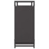 Leñero negro 90x28x65 cm Acero laminado en