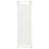 Leñero blanco 44x28x90 cm Acero laminado en