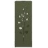 Leñero verde oliva 40x30x80 cm Acero laminado en