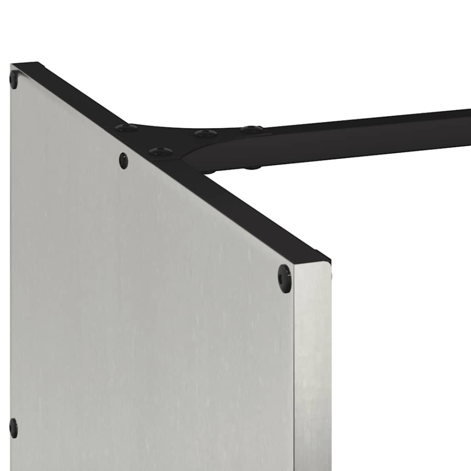 Leñero de acero inoxidable 40x40x40