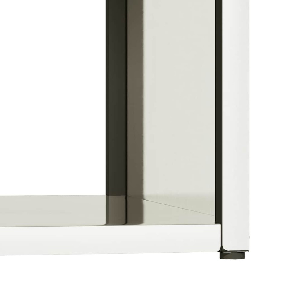 Leñero de acero inoxidable 40x40x40