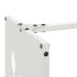 Leñero blanco 40x30x80 cm Acero laminado en