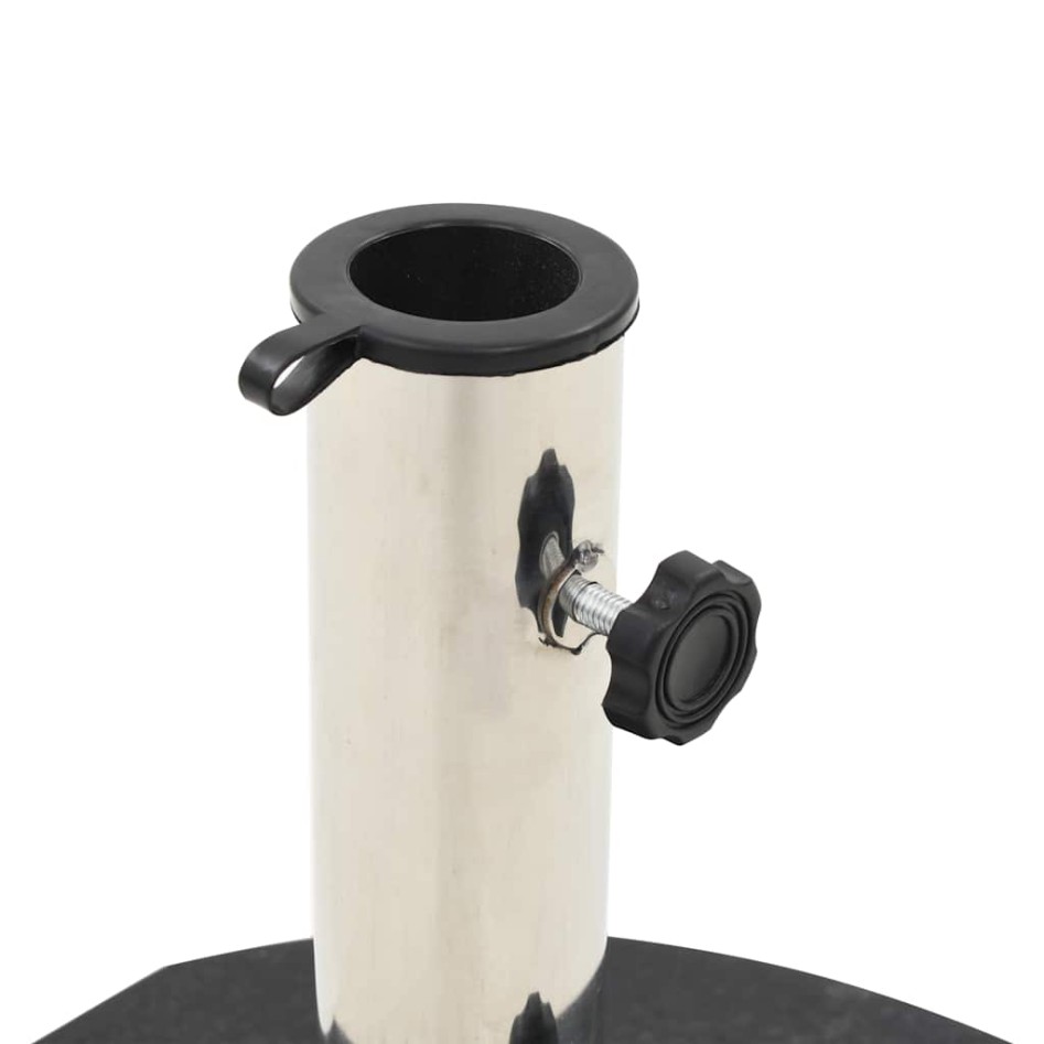 Base de sombrilla redonda de granito negro 28,5