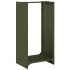 Leñero verde oliva 40x30x80 cm Acero laminado en