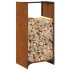 Leñero 40x30x80 cm acero