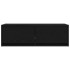 Mueble de TV de madera de roble negro 80x31x25,5