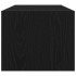 Mueble de TV de madera de roble negro 80x31x25,5