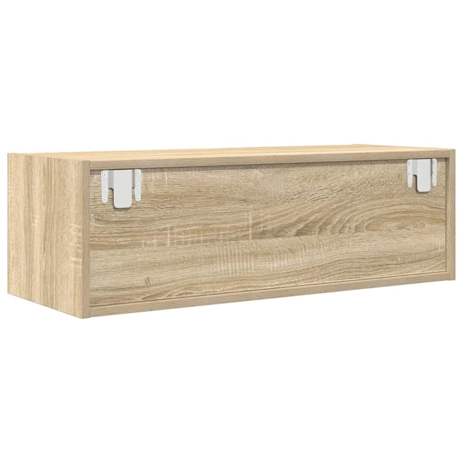 Mueble de TV de roble Sonoma 80x31x25,5 cm Madera de