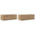 Muebles para TV 2 uds madera roble artisan 80x31x25,5