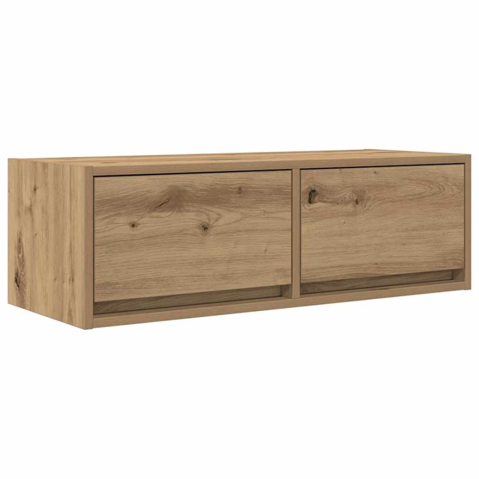 Muebles para TV 2 uds madera roble artisan 80x31x25,5
