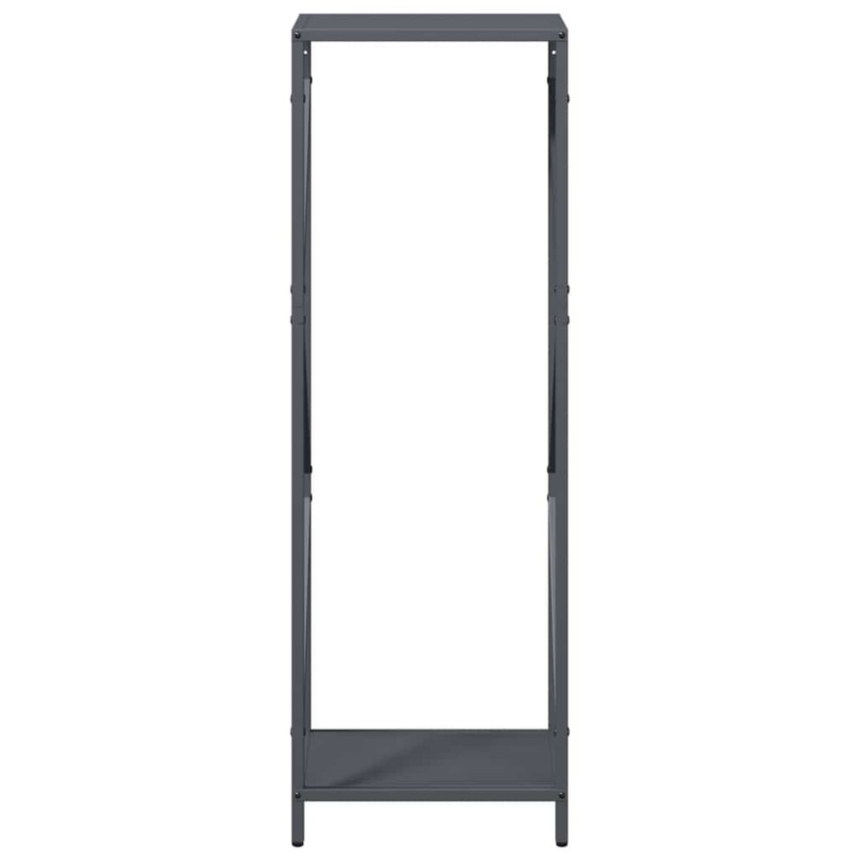 Leñero antracita 34x25x100 cm Acero laminado en