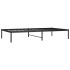 Estructura de cama sin colchón metal negro 100x190