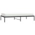 Estructura de cama sin colchón metal negro 100x190