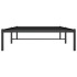 Estructura de cama sin colchón metal negro 100x190