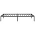 Estructura de cama sin colchón metal negro 100x190