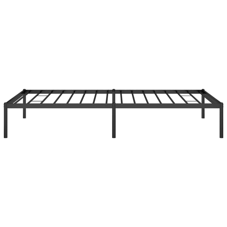 Estructura de cama sin colchón metal negro 100x190