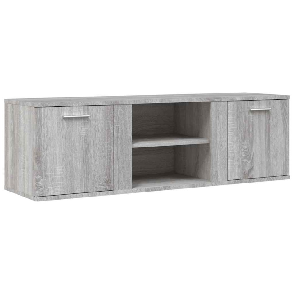Mueble de TV de madera de ingeniería gris sonoma 120x34x37