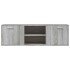 Mueble de TV de madera de ingeniería gris sonoma 120x34x37