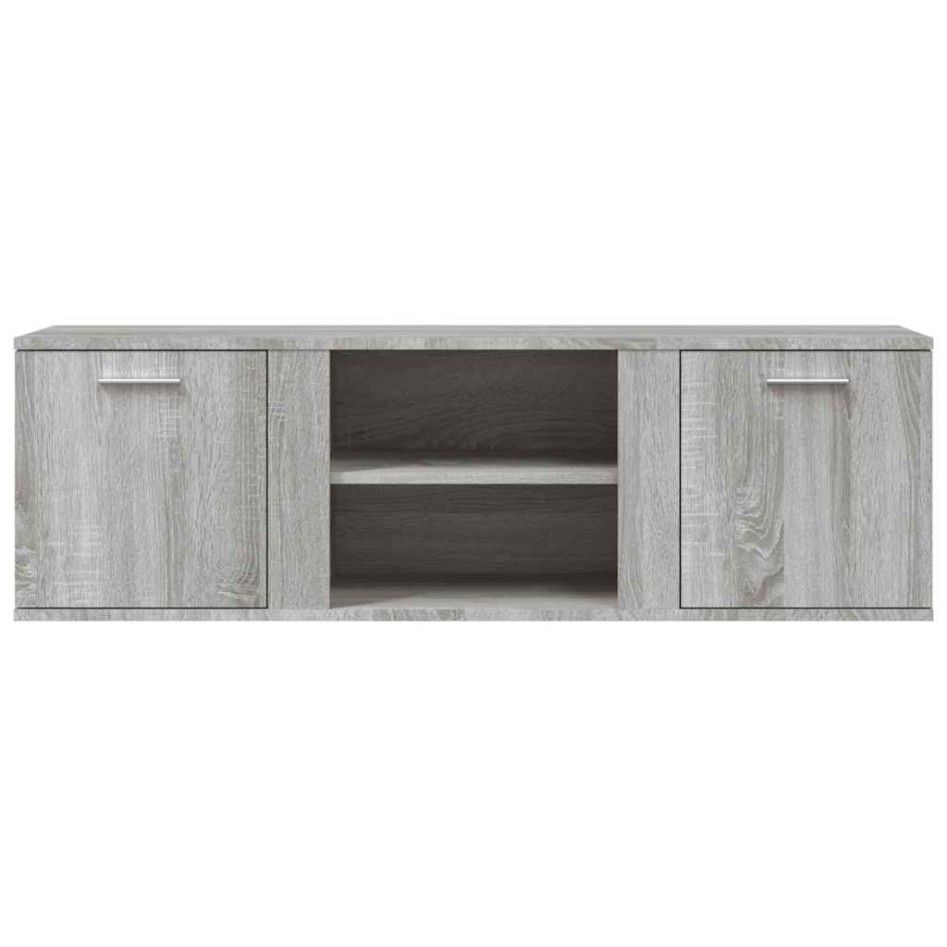 Mueble de TV de madera de ingeniería gris sonoma 120x34x37