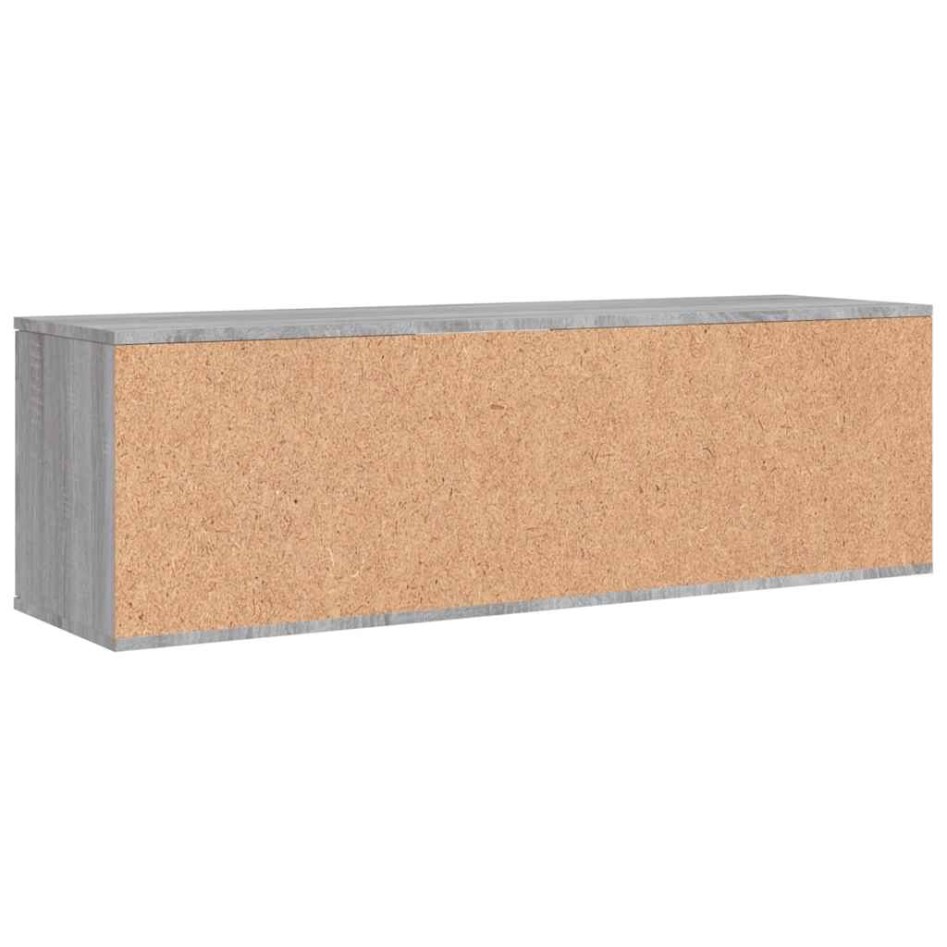 Mueble de TV de madera de ingeniería gris sonoma 120x34x37