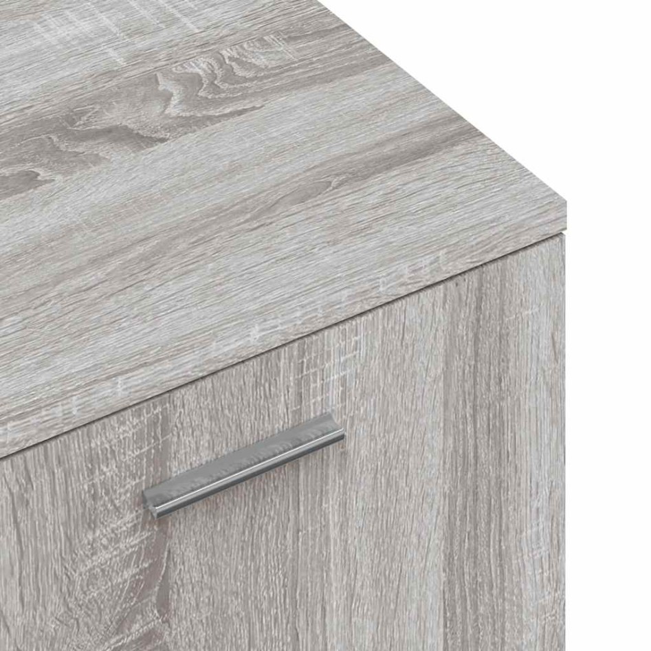 Mueble de TV de madera de ingeniería gris sonoma 120x34x37