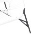 Silla de jardín con forma huevo ratán sintético blanco y