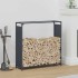 Leñero antracita 90x28x90 cm Acero laminado en