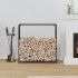 Leñero antracita 90x28x90 cm Acero laminado en