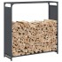 Leñero antracita 90x28x90 cm Acero laminado en