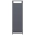 Leñero antracita 90x28x90 cm Acero laminado en