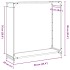 Leñero antracita 90x28x90 cm Acero laminado en