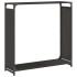 Leñero negro 90x28x90 cm Acero laminado en