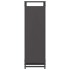 Leñero negro 90x28x90 cm Acero laminado en