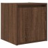 Mesillas de noche de pared 2 uds roble marrón 38x34x40
