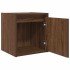 Mesillas de noche de pared 2 uds roble marrón 38x34x40