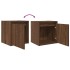 Mesillas de noche de pared 2 uds roble marrón 38x34x40