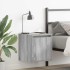 Mesillas de noche de pared 2 uds gris Sonoma 38x34x40