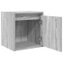 Mesillas de noche de pared 2 uds gris Sonoma 38x34x40