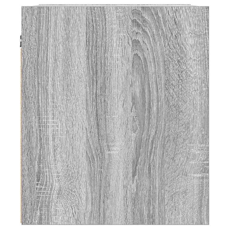 Mesillas de noche de pared 2 uds gris Sonoma 38x34x40