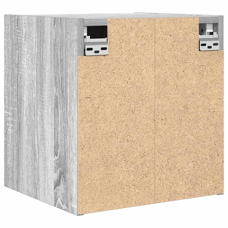 Mesillas de noche de pared 2 uds gris Sonoma 38x34x40