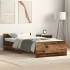 Estructura de cama sin colchón de madera antigua 75x190