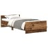 Estructura de cama sin colchón de madera antigua 75x190