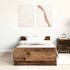 Estructura de cama sin colchón de madera antigua 75x190