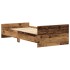 Estructura de cama sin colchón de madera antigua 75x190