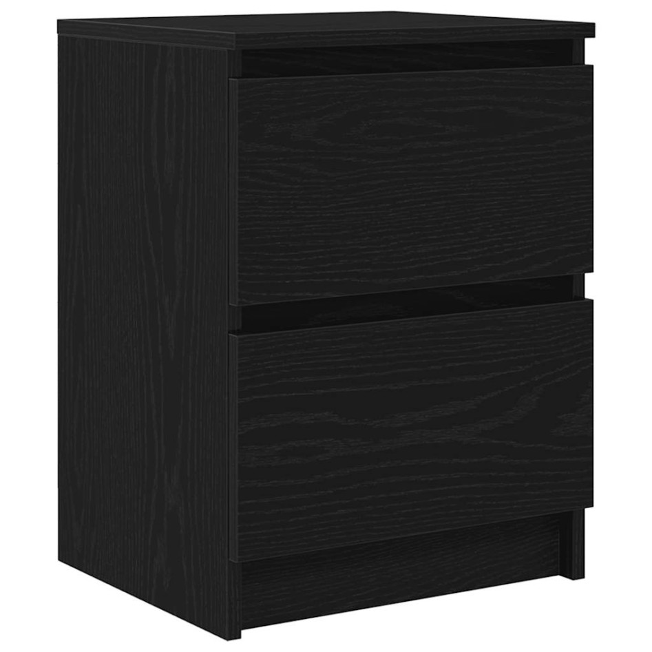 Mueble de TV de madera de ingeniería negro 40x35x54
